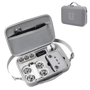 안스탑 네오 케이스 DJI 플라이 모어 콤보 드론 및 RC-N3 리모컨 액세서리용 휴대용 PU 가죽 보관 숄더백