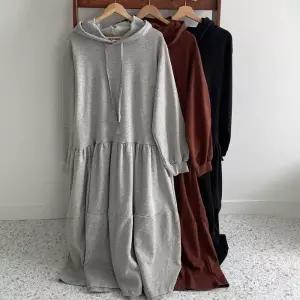 빅사이즈프릴원피스 G306L412 기모캉캉후드롱원피스 RA (28277528A)