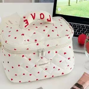 가방 레드 화장품 파우치 브러쉬 하트 화장품파우치