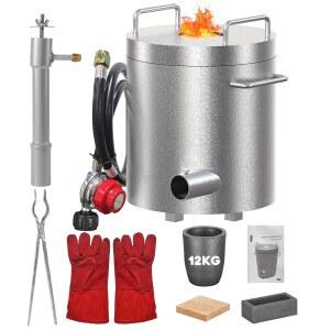 프로판 용융로 재활용용 스크랩 12KG 주조 2700 기계 집게 알루미늄 키트 가마 스테인리스 제련소 구리 도가니 1482 제련로 금속