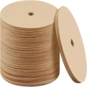 캠핑용 커피 포트 홈 오피스용 퍼콜레이터 필터 200개 3.75인치 내추럴 언표백 일회용 디스크