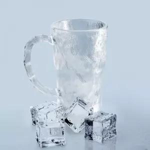 아이스 음료 전용 투명 머그컵 320ml 2개세트 티컵 물잔 유리컵 찻잔 커피잔