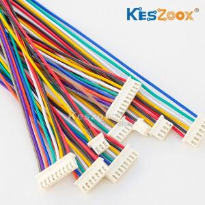Keszoox JST 2.5mm Xhp 호환-2 XH-A XH2.54 2-10P 와이어 케이블 암 커넥터  22AWG 길이 10-100cm  맞춤형