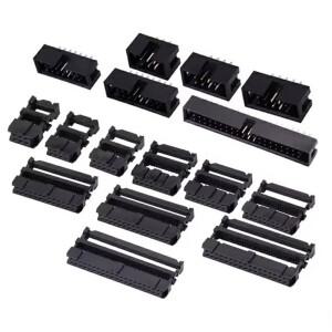 10개입 FC 6/8/10/12/14/16/18/20/24/26/30/34/40/50핀 2.54mm 피치 여성형 IDC 소켓 리본 케이블 커넥터 D