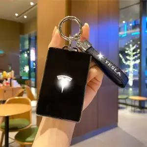 카드 키 케이스 모델Y 링 모델3 키홀더 카드(펄 키링 화이트) 버클