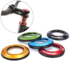 자전거 플랫 헤드셋 씰링 스페이서 캡 원추형 스템 테이퍼 와셔 변환 어댑터 상단 커버 베이스 압축 링