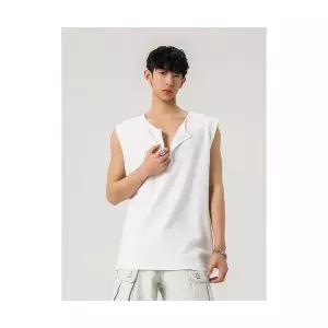 GLINE 남성 반팔티셔츠 나시 티셔츠 빈티지 루즈핏 쿨링 민소매 JEN1