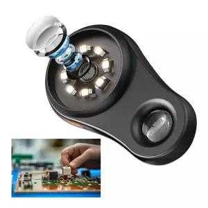 호환  디지털 500X 확대 현미경 확대경 확대경 빛 분석기 전자 동전 보석 시계 수리 도구