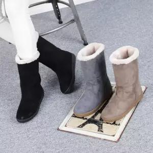 [신상오픈런]털부츠 굽낮은신발 키큰녀 겨울작업화 스웨이드 (28753948)