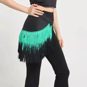 LDL4200 투톤그라데이션 새로운 라틴댄스 소매 테마 무용 롱 여성