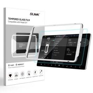 SUMK 테슬라 모델3 /모델Y 전용 고급 강화유리 액정보호필름 (눈부심/지문방지)(2020 - 2023모델