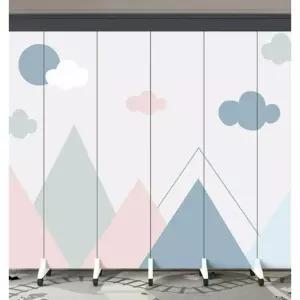 키즈카페 파티션 어린이집 칸막이 울타리 가리개 가벽 카페 포토존 꽃벽 매장