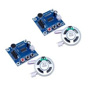 2pcs ISD1820 녹음 모듈 음성 마이크  스피커 호환가 보드 텔폰