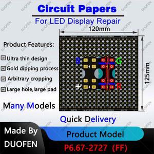 P6 67 시리즈 회로 용지, 양면 완전히 패드 사용됨 구멍으로 수리에 PCB 손상된 덮여 솔더 큰 패드,