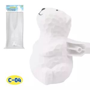 북극곰 눈집게신나는놀이 앙증맞은 겨울 크리스마스준비물 용품 스노우메이커 뭉치제조기 볼메이커 완구 아