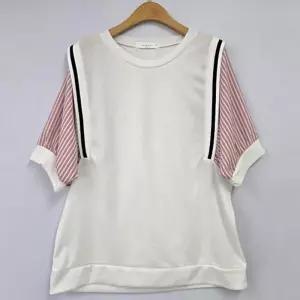 빅사이즈 603 지오줄지소매반팔루즈티 DBSU147