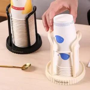 스탠드 종이 컵 거치대 테이크아웃 일회용 컵 거치대 디스펜서 정리함