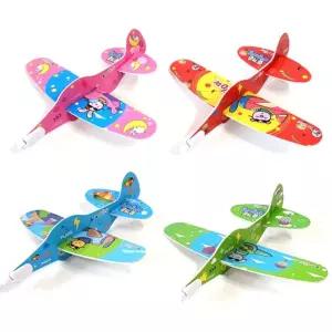 파일럿 슈팅 비행기 4개토이 장난감
