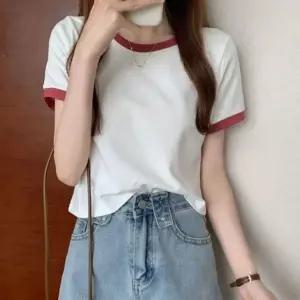 이지웨어 걸스트리밍 심플넥 숏티 미니티 트렌드 상티 루즈핏