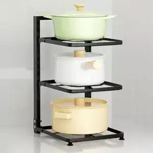 ( )잔솔 후라이팬 3단 정리대 접시 그릇 냄비거치대 정리