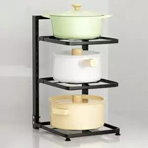 ( )잔솔 후라이팬 3단 정리대 접시 그릇 냄비거치대 정리