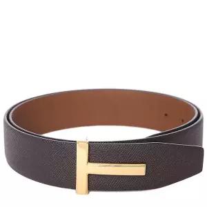 [톰포드] 골드T버클 페블래더 양면벨트/122TB178 LCL220G 3BB01