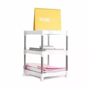 좁은집 RPQ303T9 원룸 3단 진열장 선반 공간 활용 장식품 수납