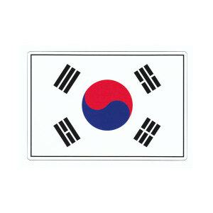 [대한민국 필수품~] 프리스타일 태극기 사각 프린팅 스티커 1P(85mmX56mm/원단타입선택)