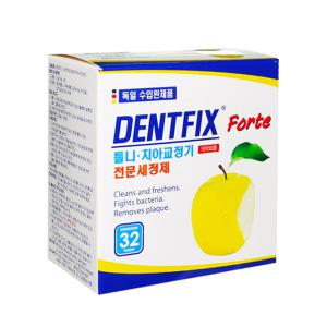 덴트픽스 포르테 틀니세정제 32정 1개 의치세정