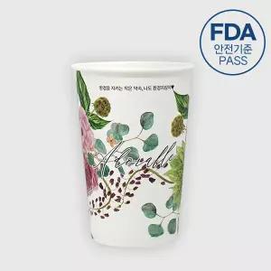 친환경 종이컵 13온스 핫컵 어도러블 1000개 1박스 /국내산