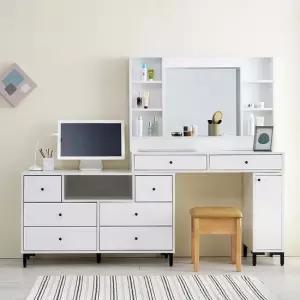 제이스 1200 와이드 LED조명 화장대 DF915153