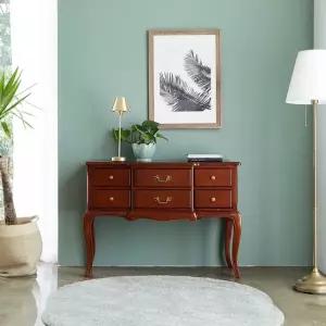 [퍼니프랑] 수입 유럽형 빈티지 엔틱가구 TR 13 쟈스민 우드 컬러 화장대 콘솔