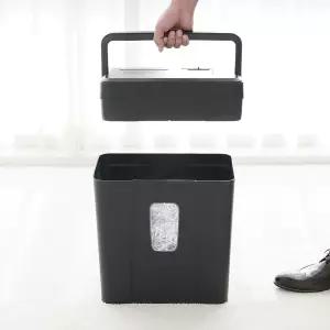 중형 꽃가루 문서세단기 S380 A4 10매 21L 4x35mm DIN66399 P-4 헤드손잡이 분리형 파지함 파쇄기 세절기