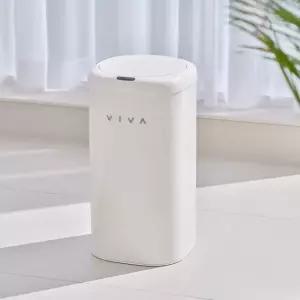 비바 센서 휴지통 디엣지 27L 종량제 기저귀 냄새차단 자동 센서 휴지통