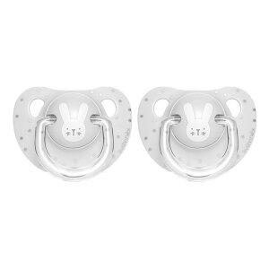 스와비넥스 휘게 아나토미컬형 쪽쪽이 1단계 실리콘 래빗 그레이, 2개