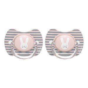 스와비넥스 휘게 프리미엄 일자형 쪽쪽이 2단계 실리콘 래빗 핑크, 2개