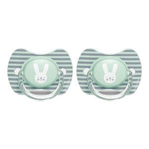 스와비넥스 휘게 프리미엄 일자형 쪽쪽이 2단계 실리콘 래빗 민트, 2개