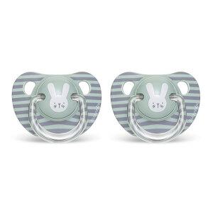 스와비넥스 휘게 침독예방 아나토미컬형 쪽쪽이 2단계 실리콘 래빗 민트, 2개