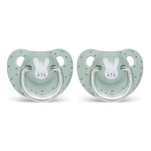 스와비넥스 휘게 침독예방 아나토미컬형 쪽쪽이 1단계 실리콘 래빗 민트, 2개