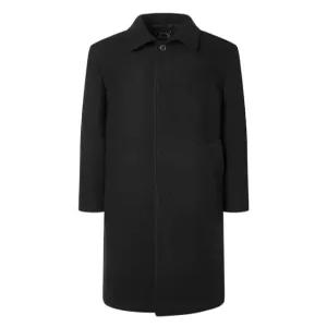 라움 남성 [T JACKET] 블랙 단색 울혼방 코트 RACO3FTJ2N2