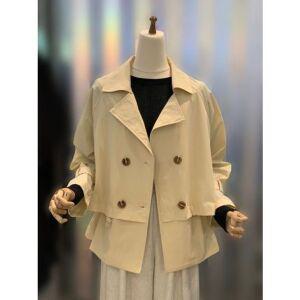 [갤러리아] ab.f.z 나그랑 허리스트링 더블 트렌치코트 자켓 ACY5HR31G