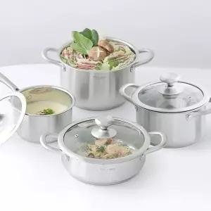 파쿠젠 IH 인덕션 스텐 냄비 편수 양수 냄비