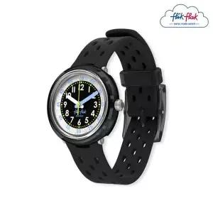 [플릭플락][본사]  플릭플락 유아용 시계 FIZZ IN BLACK FCNP001