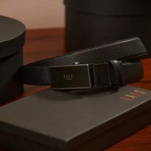 닥스 액세서리 남성 24FW [스테디셀러]블랙 로고장식 소가죽 벨트 WBBE4F201BK