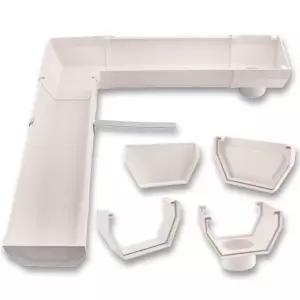 PCV 지붕 빗물받이 (1번 물받이) 처마 홈통 물막이