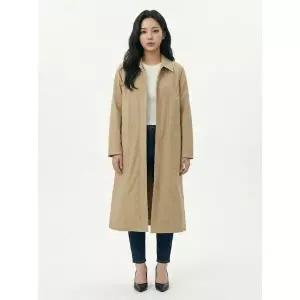 [하프클럽/올리비아하슬러]베이지 넥 카라 빅 포켓 롱코트 OHBSCT104