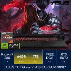 ASUS TUF Gaming A18 FA808UP-S8017 (RAM 64GB_SSD 1TB)_마우스+장패드+백팩증정 AN