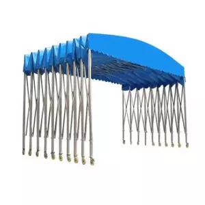 접이식 대형 캐노피 그늘막 자바라 간이 농막 옥상