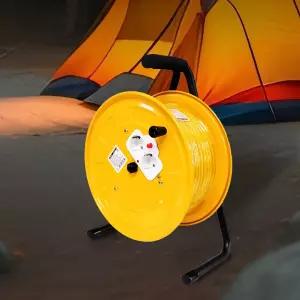 캠핑 릴선 전기릴선 리드선 전기연장선 25M 2구 30호