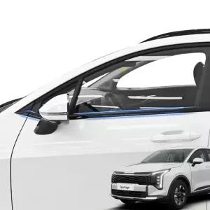 스포티지 NQ5 페이스리프트 윈도우 몰딩 라인 튜닝 차량 신차 블랙 스크래치방지커버 자동차